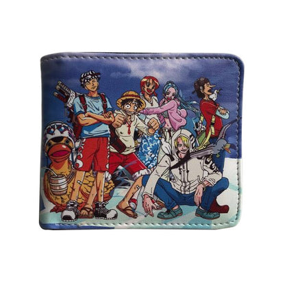 Anime One Piece Short Unisex Leather Ladies Wallets