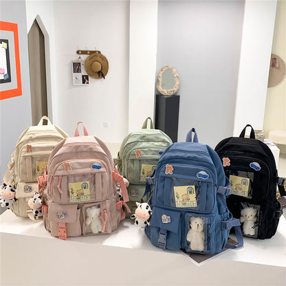 Women's Classic Korean Style Oxford Cloth Backpacks