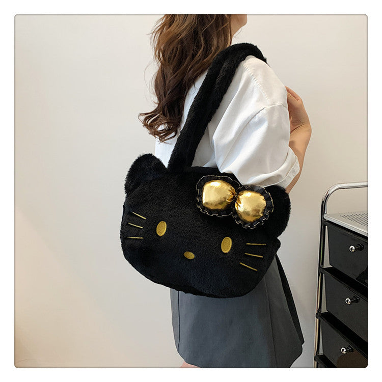 Cat Plush Cute Mobile Doll Birthday Crossbody Bags