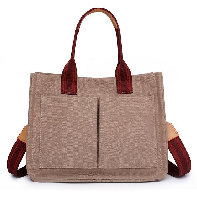 Women's Spring Canvas Retro Large Capacity Tote Bags