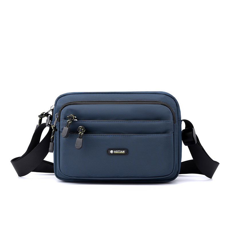 Men's Horizontal Oxford Cloth Simple Fashion Trendy Men's Messenger Bags