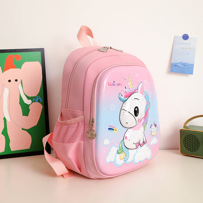 Sacs d'école maternelle en forme de licorne mignonne en trois dimensions pour enfants