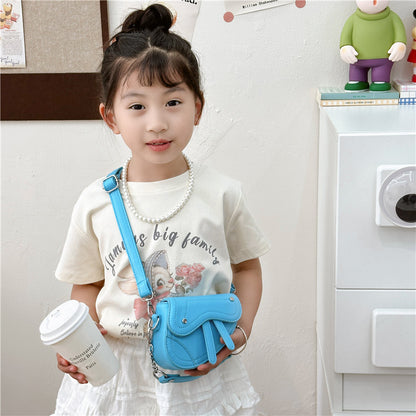 Korean Style Fashion Boys Saddle Mini Children's Shoulder Bags