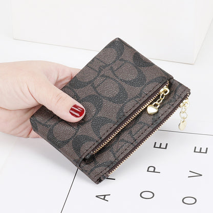 Women's Zipper Clutch Mini Short Small Coin Purses