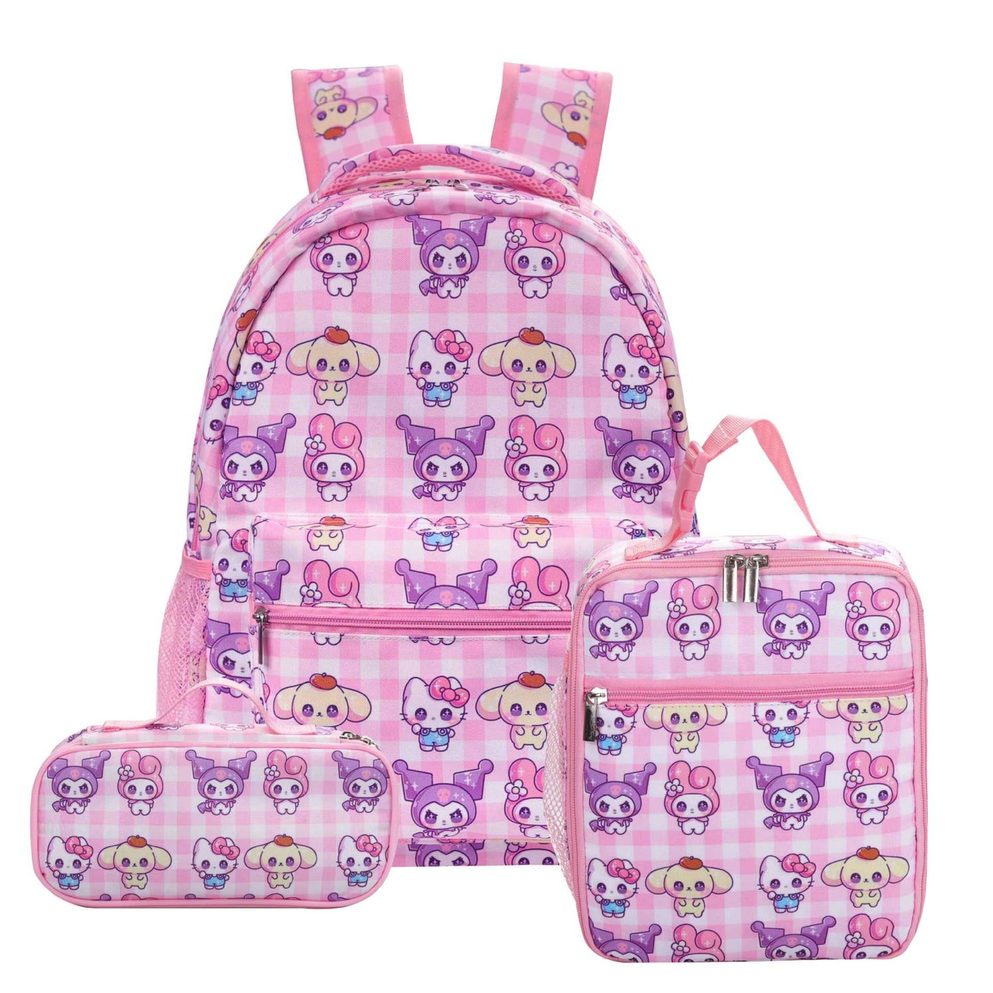 Fashion Cartoon Clow Three-piece Set Primary Elementary School Students' Schoolbags