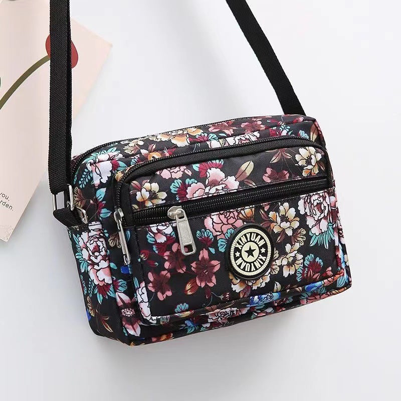 Women's Style Oxford Flower Cloth Stall Running Crossbody Bags