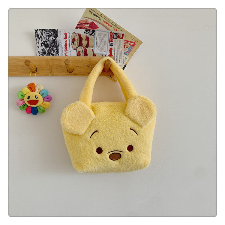 Women's Plush Clow Make-up Cute Birthday Gift Crossbody Bags