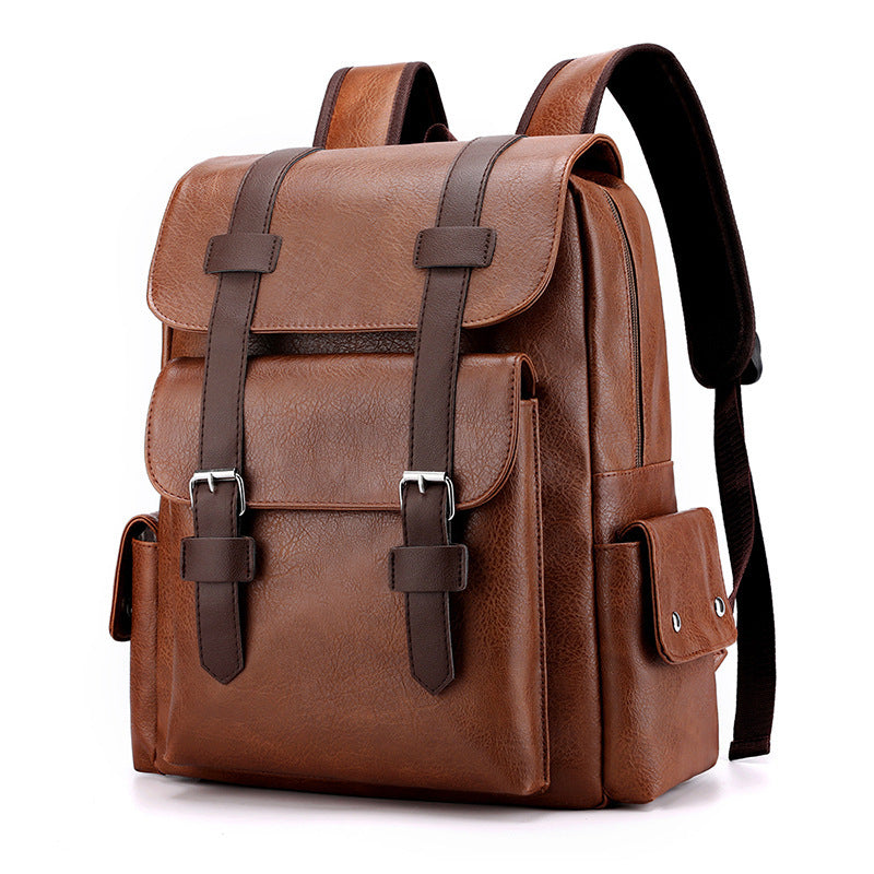 Men's Korean Style Large Capacity Soft Unisex Fashion Backpacks