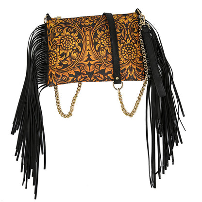 Women's Graceful Innovative Tassel Printed Chain Crossbody Bags