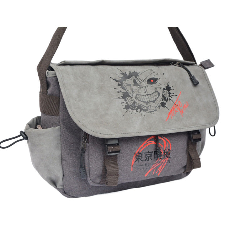 Sacs messagers pour hommes en toile One Piece de Totoro périphérique