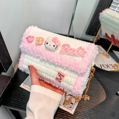 Clow Hand-woven Wool Material Finished Gifts Crossbody Bags