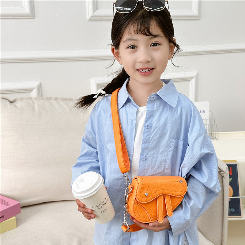 Korean Style Fashion Boys Saddle Mini Children's Shoulder Bags