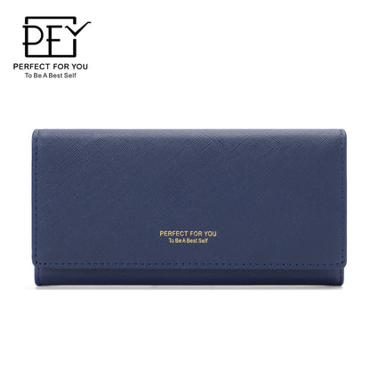 Women's Simple Korean Style Clutch Multifunctional Ladies Wallets