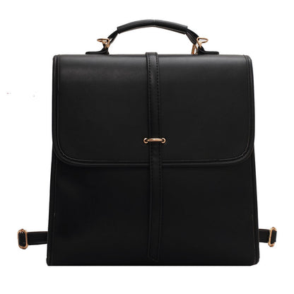 Women's Vintage Fashion College Soft Leather British Backpacks