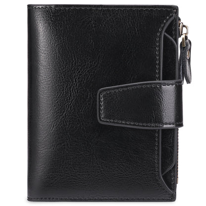 Women's Genuine Leather Short Multifunctional Zipper Lady's Ladies Wallets