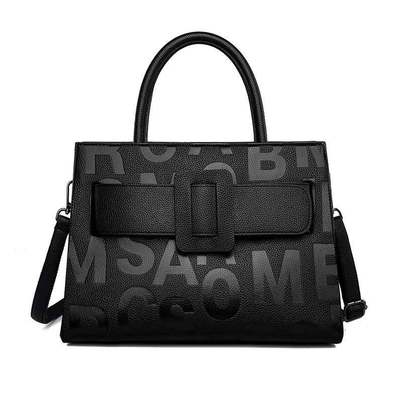 Women's Fashionable Large Capacity Vintage Fashion Letters Bags