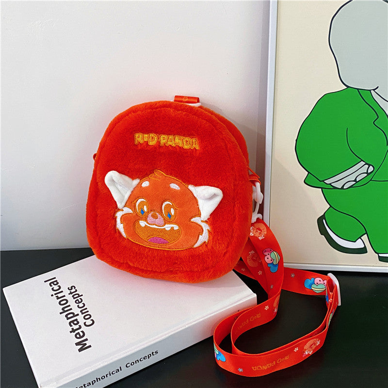 Cute Cartoon Plush Fashion Personality Princess Children's Shoulder Bags