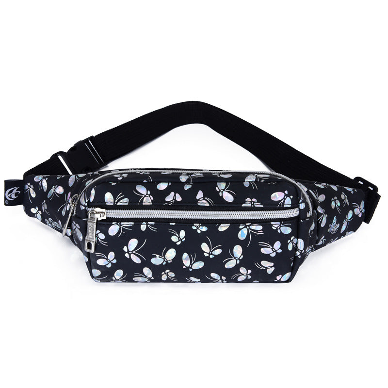 Women's Leisure Cell Storage Trendy Colored Flowers Waist Packs