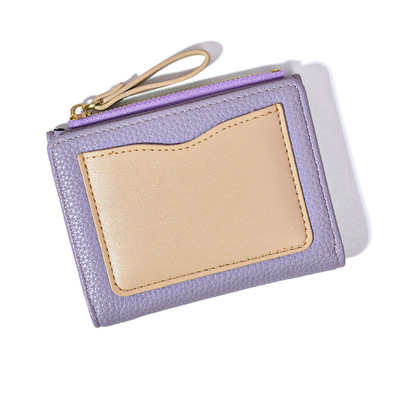 Capacity Certificate Zipper Fashion Simple Double Ladies Wallets