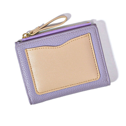 Capacity Certificate Zipper Fashion Simple Double Ladies Wallets