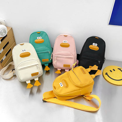 Sacs banane pour enfants de style coréen avec dessin animé mignon canard garçon