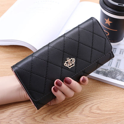 Women's Korean Long Trendy Thin Fashion Diamond Ladies Wallets