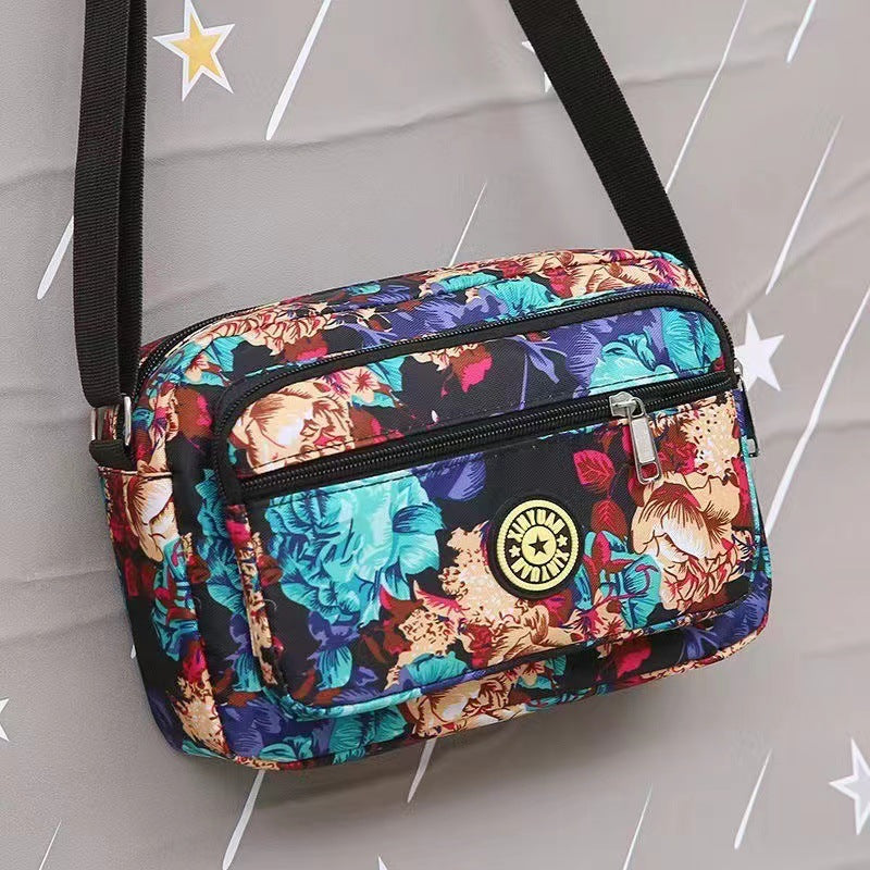 Women's Style Oxford Flower Cloth Stall Running Crossbody Bags