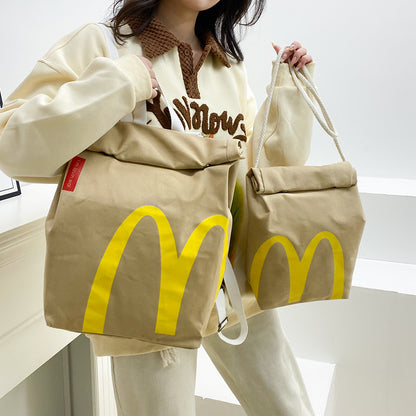 Sacs à bandoulière pour boîte à lunch avec impression sur papier McDonald