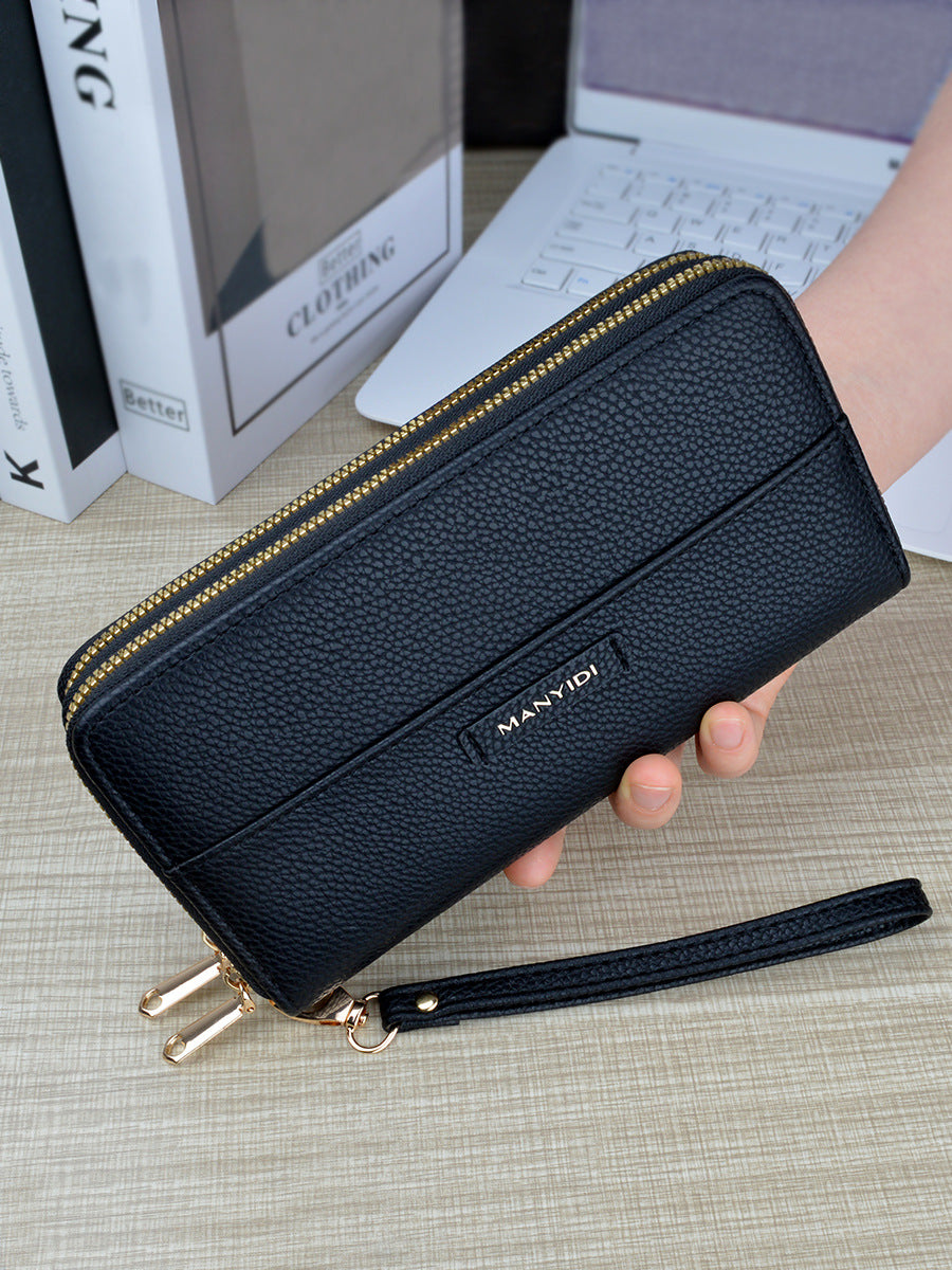 Women's Zip Clutch Female Fashion Large Capacity Layer Ladies Wallets