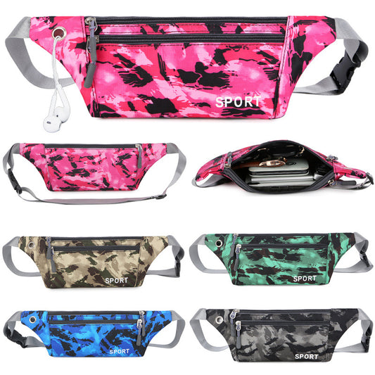 Mobile Unisex Street Fashionable Camouflage Small Men's Waist Packs