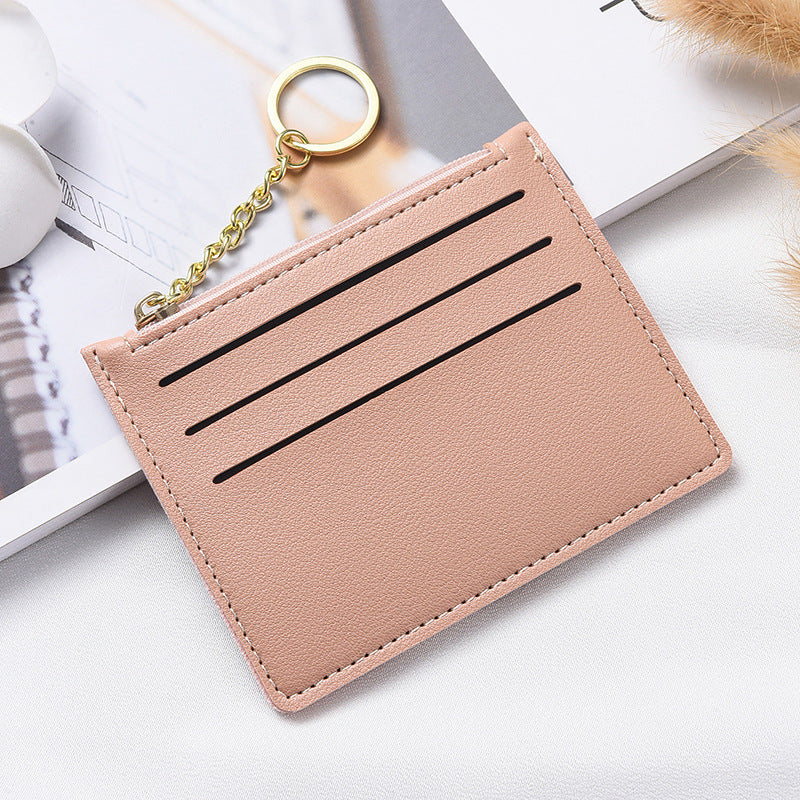 Women's With Simple Zipper Bank Change Coin Purses