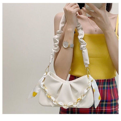 Women's Fashion High-grade Cloud Texture Pleated Niche Shoulder Bags