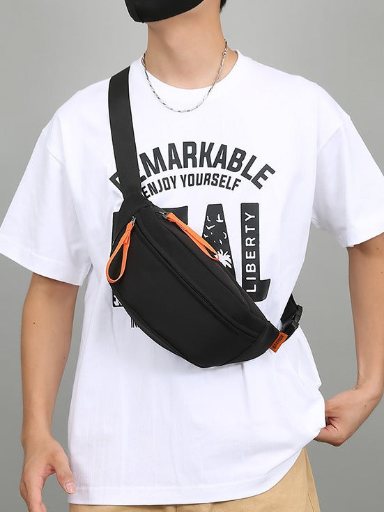 Trendy Style Simple Slanting Hanging Leisure Men's Waist Packs