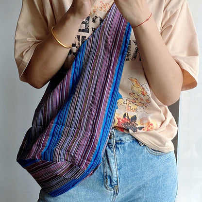 Ethnic Style Striped Totem Strap Hobo Phone Bags