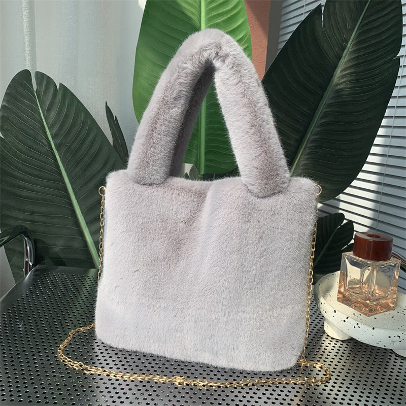 Women's Simple Plush One Fresh Korean Style Bags