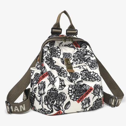 Capacity Ethnic Style Trendy Printed Fashionable Backpacks