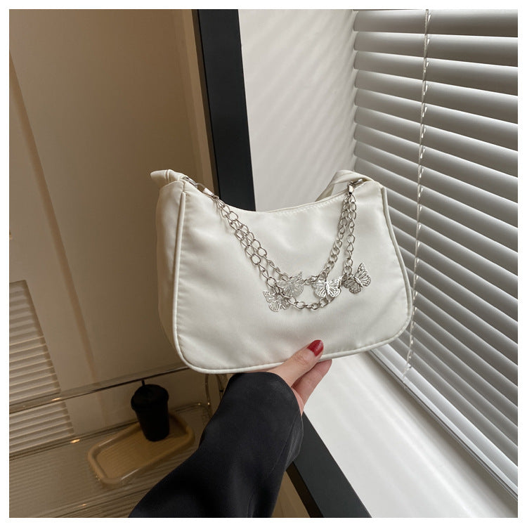 Women's Underarm Korean Style Butterfly Jewelry Chain Shoulder Bags