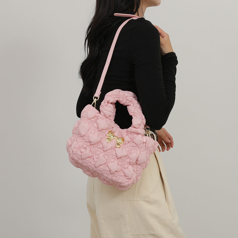 Women's Korean Style Pleated Cloud Fashion Trendy Commute Crossbody Bags