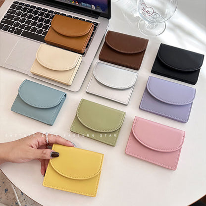 Women's Korean Style Solid Color Simple Ladies Wallets