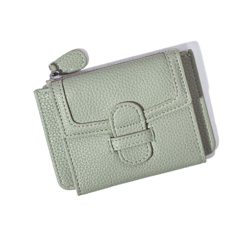 Women's Korean Short Authentic Leather Tactile Feel Ladies Wallets