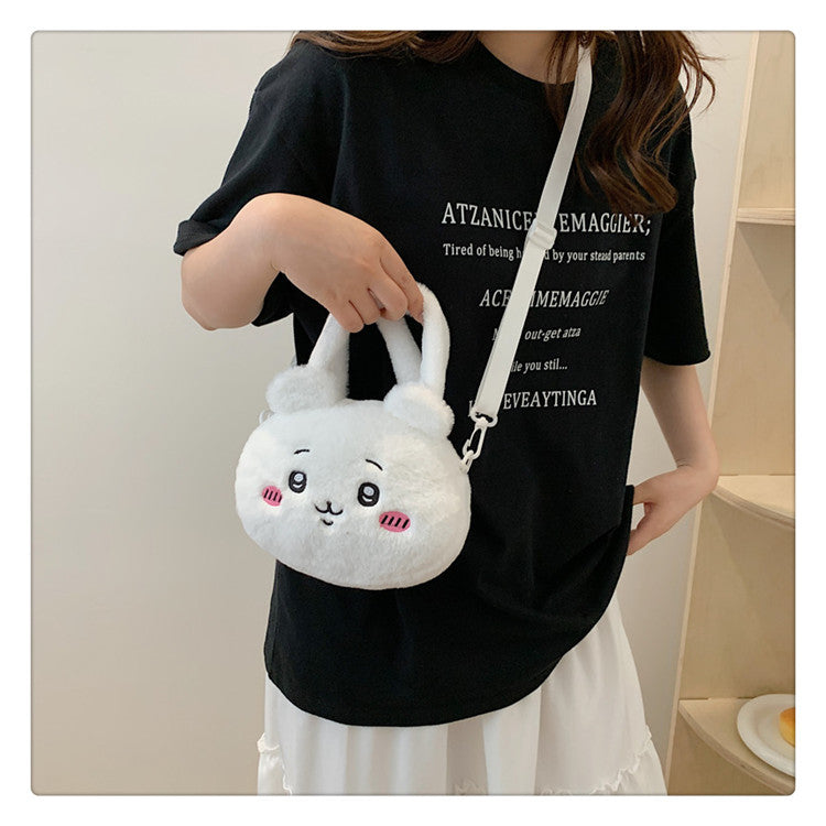 Innovative Unique Cartoon Cute Plush Portable Crossbody Bags