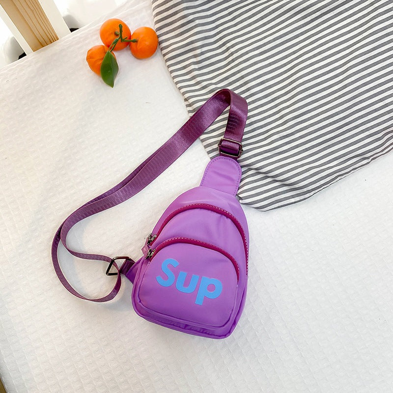 Children's Cute Korean Cartoon Nylon Change Snack Children's Waist Packs