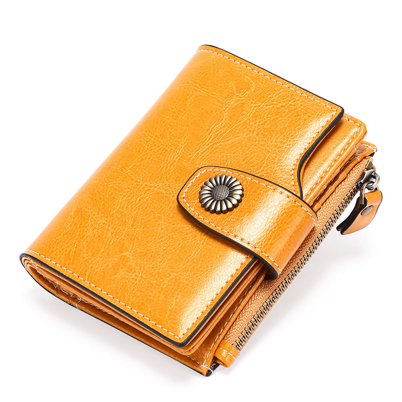 Women's Short Korean Fashion Hasp Clutch Change Ladies Wallets