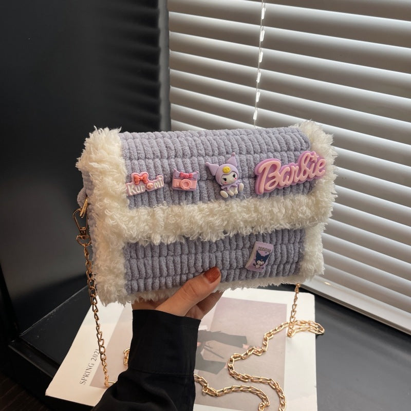 Clow Hand-woven Wool Material Finished Gifts Crossbody Bags