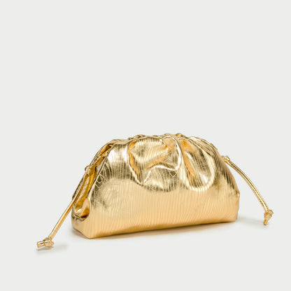 Women's Golden Cloud Large Small Size Woven Shoulder Bags