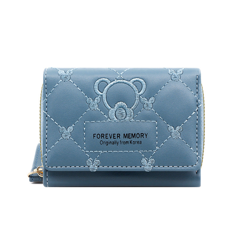 Women's Embroidery Short Fashion Embroidered For Multiple Ladies Wallets