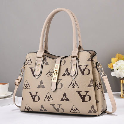 Simple Elegant Printed Large Capacity Korean Handbags