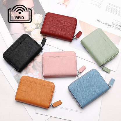 Women's Genuine Leather Style Expanding Passport Ladies Wallets