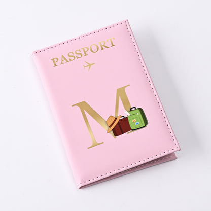 Étui pour passeport en cuir au design de lettre cool