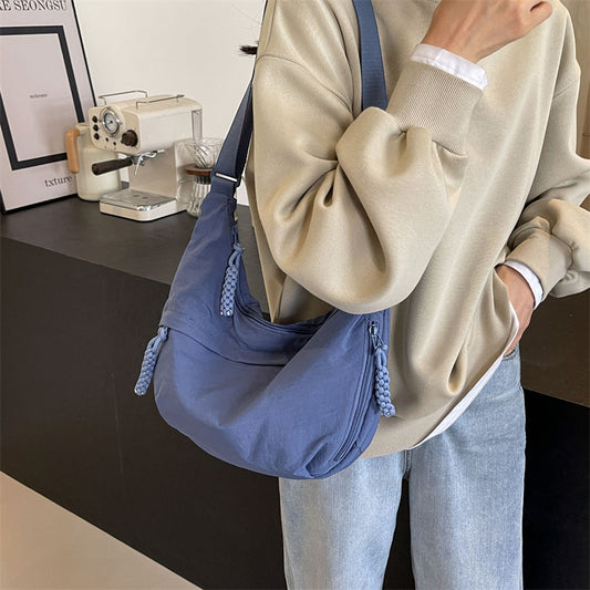 Style Leisure Versatile Canvas Female College Crossbody Bags